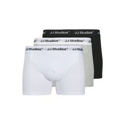 JACK & JONES Boxeri 'JACSOHO' gri amestecat / negru / alb