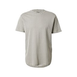 ARMANI EXCHANGE Tricou crem / bej închis / negru