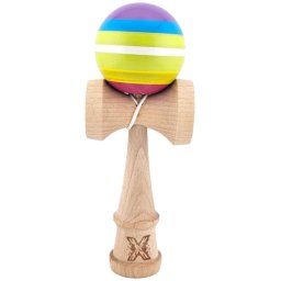 Kendama X Super Sticky 18 cm, dungi Multicolor, din lemn