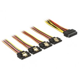 Cablu de alimentare SATA 15 pini la 4 x SATA 30cm
