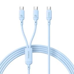 Pudding, Fast Charging Data Cable pt. smartphone, USB Type-C la USB Type-C 100W, 1.5m, albastru