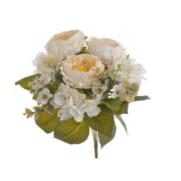 Buchet bujor atificial+hortensie pentru aranjamente florale