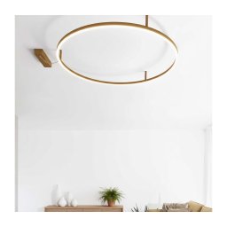 Ideal Lux - Plafonieră LED ORACLE SLIM LED/37W/230V 3000K Ø 70 cm auriu