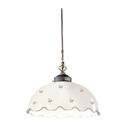 Kolarz 731.32.162 - lustră suspendată pe cablu NONNA 1xE27/75W/230V, diametru 36 cm, design floral, aur roz