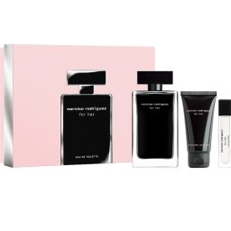 Narciso Rodriguez For Her Set cadou pentru femei EDT 100 ml + 50 ml loțiune de corp + EDT 10 ml