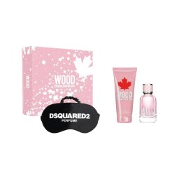 Set cadou Dsquared Wood For Her pentru femei EDT 50 ml + 100 ml gel de duș + 100 ml loțiune de corp
