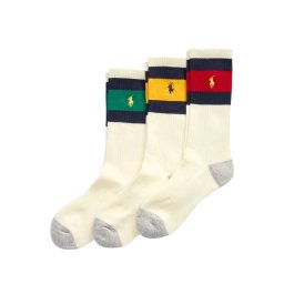 POLO RALPH LAUREN Șosete (Pack of 3) Polo Crew Sock 449858062001 100 white