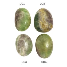Palm Stone Fluorit Verde Natural - 44-70 x 21-54 x 23-33 mm - Piatra Transformarii Interioare si a Inspiratiei Mentale - ( XXL ) - 1 Buc
