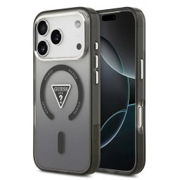 Husa Husa pentru iPhone 17 Pro - Guess IML Gradient Triangle Logo MagSafe (GUHMP17LHGTMLCGK) - Black