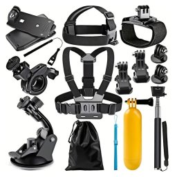 Set Accesorii GoPro 15in1 - Action Camera CamQuest (SA15) - Black