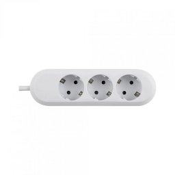 PRELUNGITOR Bachmann, Schuko x 3, conectare prin Schuko (T), cablu 5 m, fara protectie, alb, BM-387.272R (timbru verde 0.18 lei)