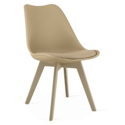 Scaun bucatarie/living, Artool, Mark, PP bej, picioare bej, 49x43x82 cm