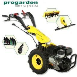 ProGARDEN Pachet Campo U16E Motocultor 14CP + Bara cosire BC120M + Roata sustinere + Freza tractata FT90 + 4L Ulei