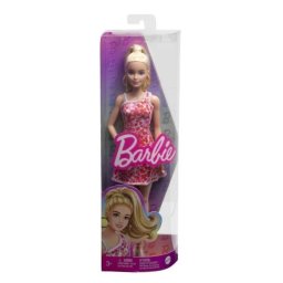 Papusa Fashionista rochie cu flori, par blond, 3+ ani