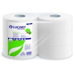 Hartie igienica Lucart, Jumbo ECO 360, 2 straturi, 360 m, 6 role/bax