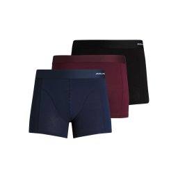 JACK & JONES Boxeri bleumarin / roșu bordeaux / negru / alb