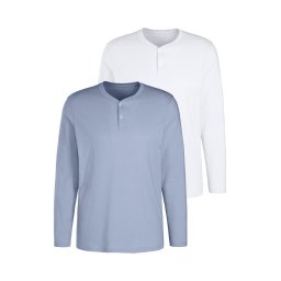 H.I.S Tricou albastru / alb