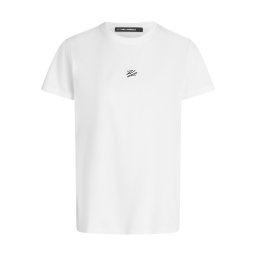 Karl Lagerfeld Tricou 'AUTOGRAPH' negru / alb