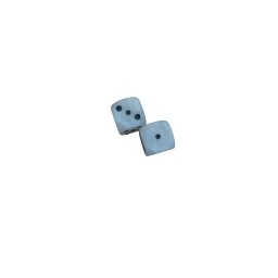 Zaruri perlate 12 mm - set 2 bucati - cu puncte negre
