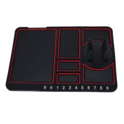 Suport telefon auto tip covoras antiderapant pad masina afisare numar telefon fixare pe bord