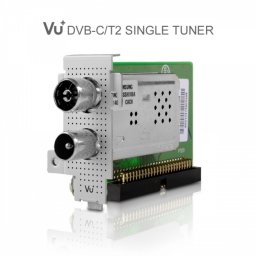 Tuner VU+ Cablu Terestru Single DVB-C/T2 compatibil cu Receiver VU+ Uno, Ultimo, Duo², Solo SE, Solo SE V2, Solo 4K