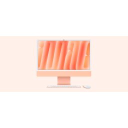 Apple iMAC 24" Retina 4.5k/ Apple M4 (CPU 8-core, GPU 8-core, NeuralEngine 16-core)/16GB/512GB - Orange - INT KB (2024)