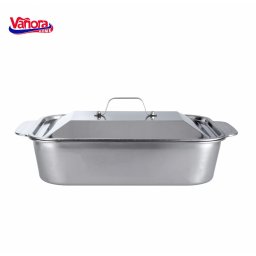 TAVA INOX CU CAPAC 36.5x22x7 CM, ZIRA, VANORA HOME