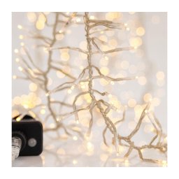 Ghirlandă LED de Crăciun pentru exterior CLUSTER 588xLED/8, 8 funcții, 8,5 m, IP44, alb cald