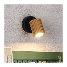BRILAGI - Aplica spot de perete MODERN WOOD 1xGU10/8W/230V lemn/negru