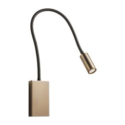 Redo 01-4475 - Lampă flexibilă LED WALLIE, 3W, 230V, USB, CRI 90, bronz