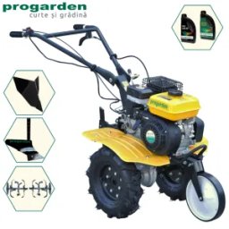 ProGARDEN Pachet Campo 703 Motocultor 7CP + Plug simplu + Plug bilonat/rarita + 2L Ulei