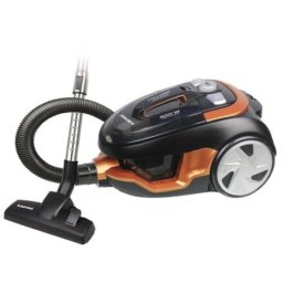 Aspirator GOLDEN 91 ECO,900 W,2.5 l bol plastic, Aspirare uscata, Eco-type,2 filtre HEPA, Negru/Portocaliu