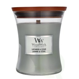 WoodWick Medium Hourglass Candles Scented Candle Lavender & Cedar 275 g