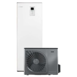 Pompa de caldura aer-apa 6 kW Nibe AMS 20-6 cu unitate interna BA-SVM 20-200, boiler incorporat ACM 180l, split, monofazata