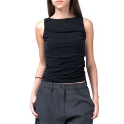 GUESS Top Sl Bn Shirred Ciena Tank W5YP32KCSZ2 jblk jet black a996