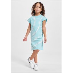 Girls' dress with tie Dye aquablue