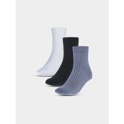 Children's Casual Socks Above the Ankle with Organic Cotton (3Pack) 4F - Multicolored
