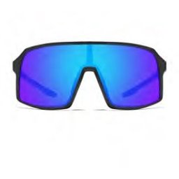 Sports sunglasses WAYE - 7 Matt Black w Blue Multi lens Cat. 3