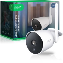 camera de supraveghere ip wifi nous w7p smart, exterior, 3mp, detectare micare, night vision