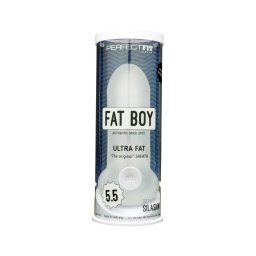 Fat Boy Original Ultra Fat - mânecă pentru penis - 15 cm - alb