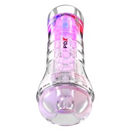 Pipedream PDX Elite ViewTube XXL See-Thru EZ-Grip LED Stroker Clear