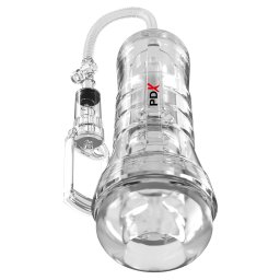 Pipedream PDX Elite ViewTube Vac XXL Pump See-Thru EZ-Grip Pump Stroker Clear