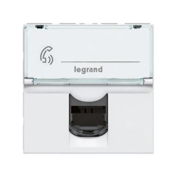 Priza Date RJ45 CAT5E FTP 2M Legrand Mosaic alb 076555