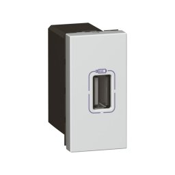 Priza USB tip A 5V 1M Legrand Mosaic aluminiu 079391