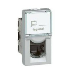 Priza Date RJ45 CAT6 FTP 1M Legrand Mosaic aluminiu 079462