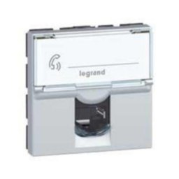Priza Date RJ45 CAT6 FTP 2M Legrand Mosaic aluminiu 079465
