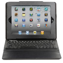 GEMBIRD TA-KBT97-001 iPad 2 Tastatură toc US engleză negru