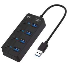 BLACKBIRD BH1373 USB 3.0 HUB 4 port negru