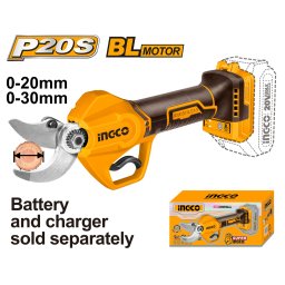 Foarfeca electrica 20V, diametru taiere 20/30mm, motor brushless, fara acumulator, INGCO CSSLI20308