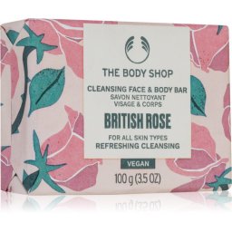The Body Shop British Rose Cleansing Bar săpun solid corp si fata 100 g